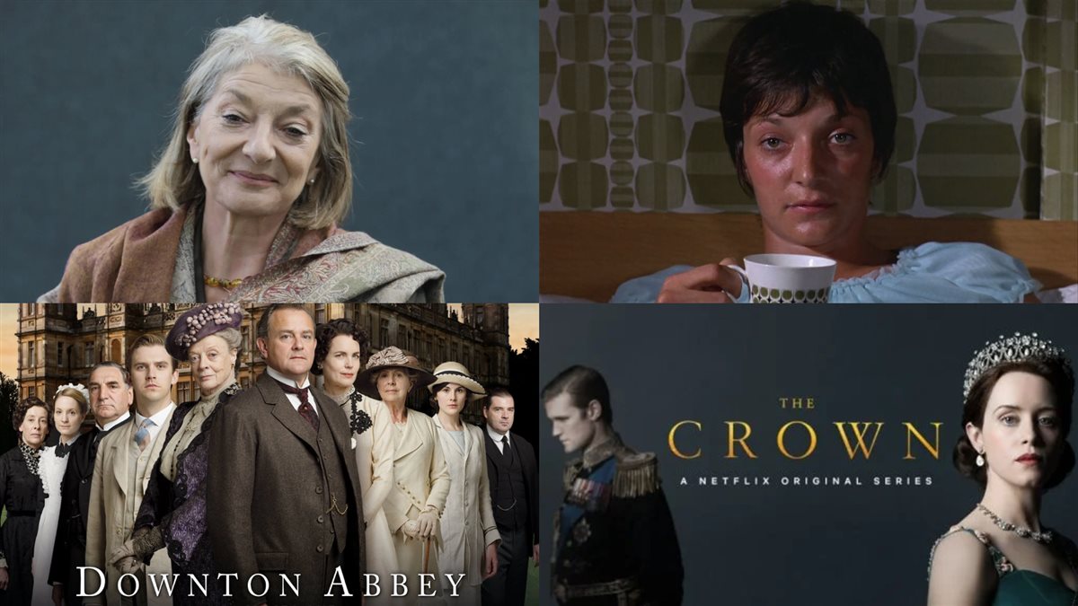 الممثلة الإنجليزية جين لابوتايري في شبابها وكبرها ومسلسلاتها The Crown و Downton Abbey