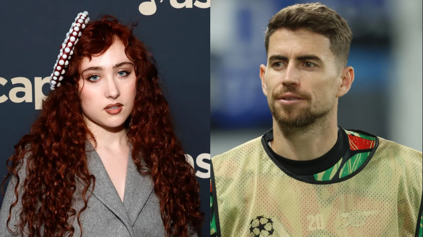 لاعب كرة القدم البرازيلي جورجينهو والمطربة الأمريكية تشابل رون