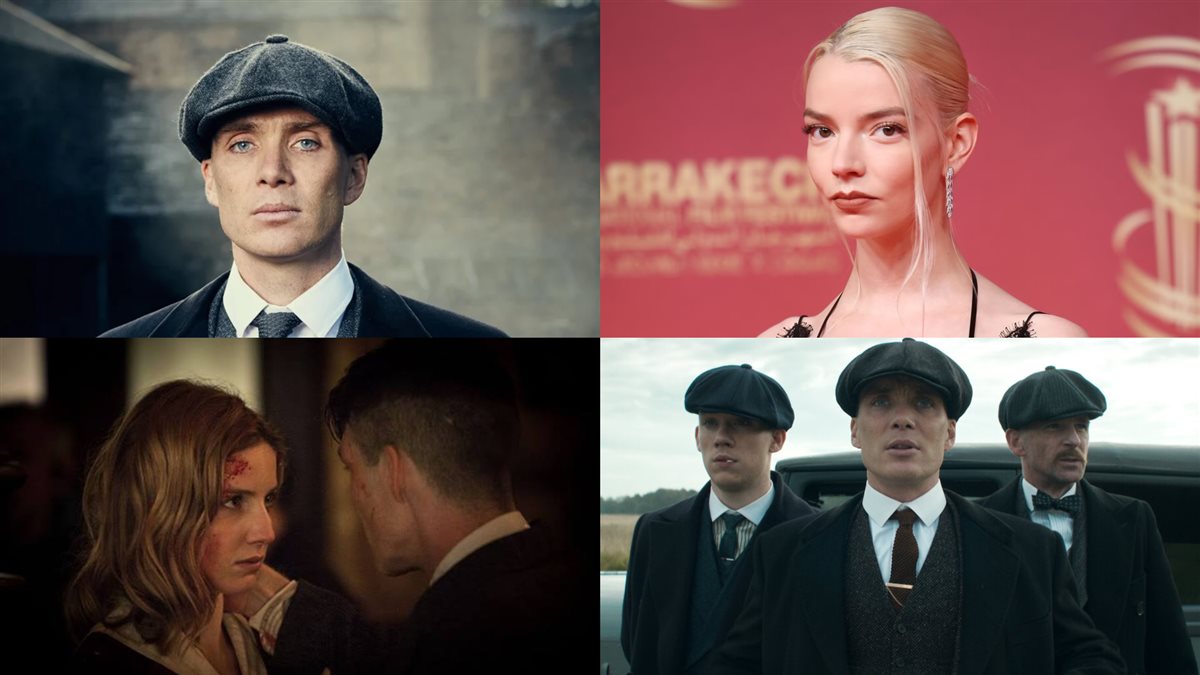 الممثلة الأرجنتينية أنيا تايلور جوي ومشاهد من مسلسل Peaky Blinders