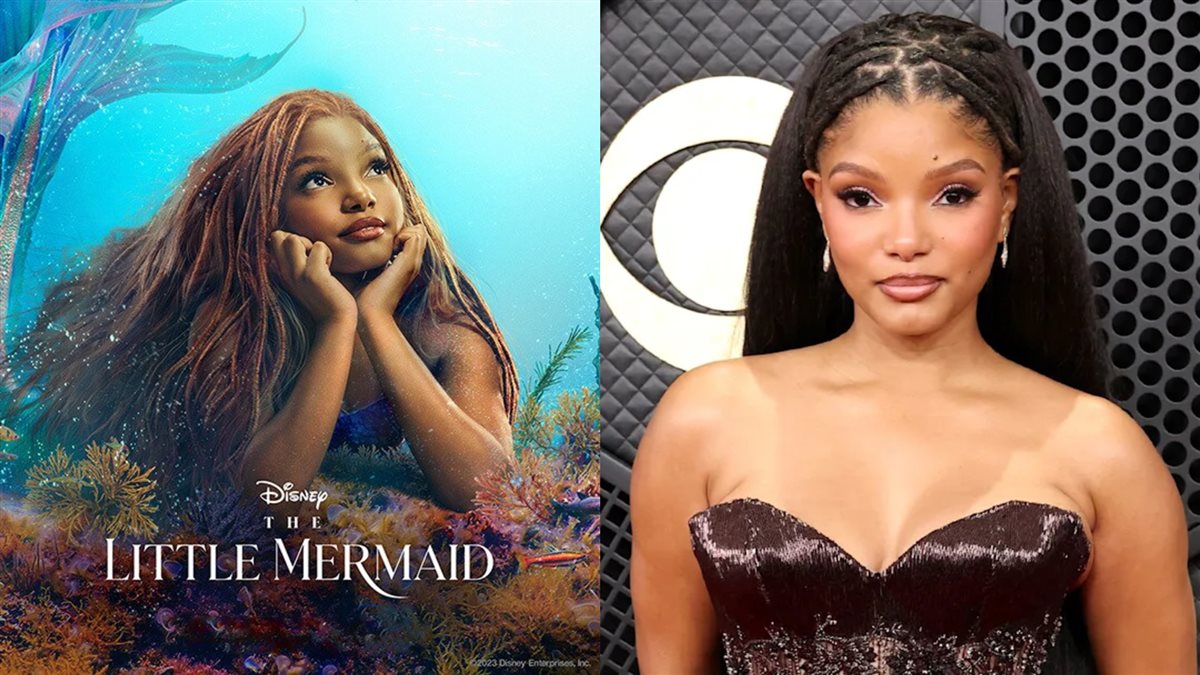 هالي بيلي وصورتها في فيلم The Little Mermaid
