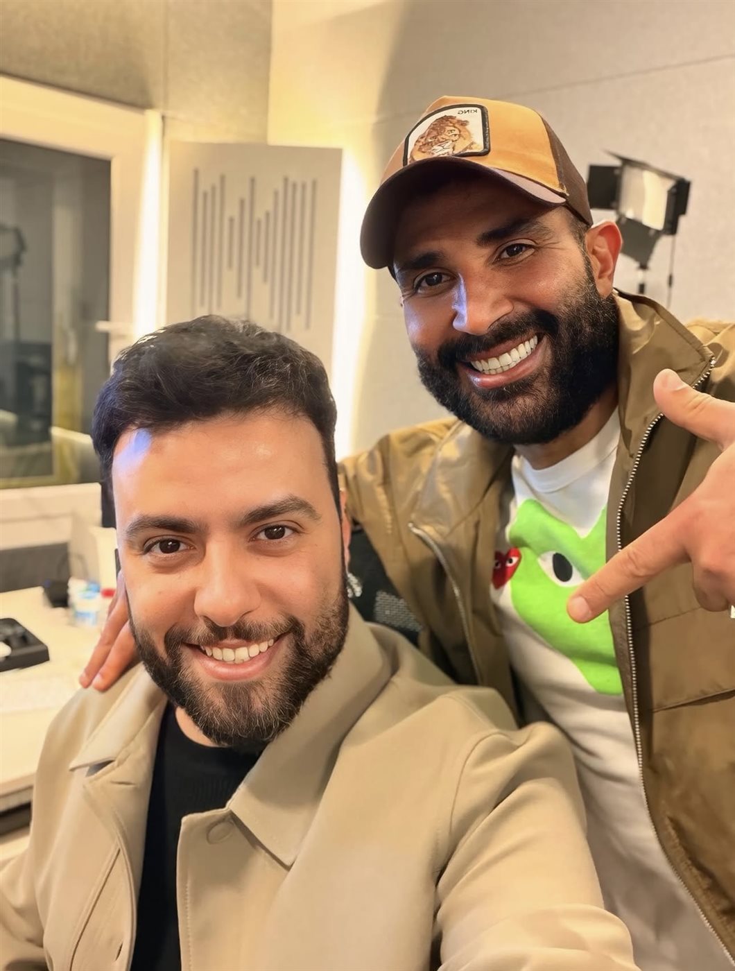 الملحن المُبدع مدين والمطرب أحمد سعد&nbsp;