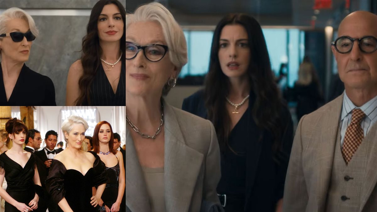 مشاهد من الجزء الأول والثاني من فيلم The Devil Wears Prada