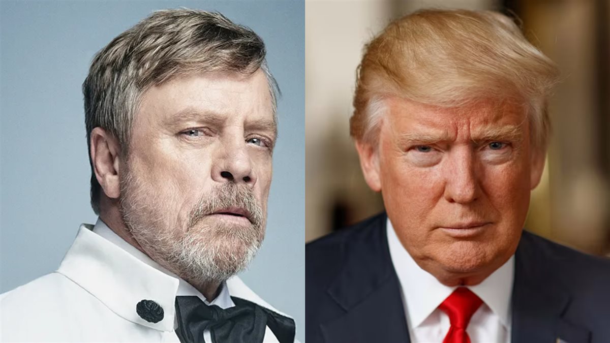 الرئيس الأمريكي دونالد ترامب والممثل مارك هاميل