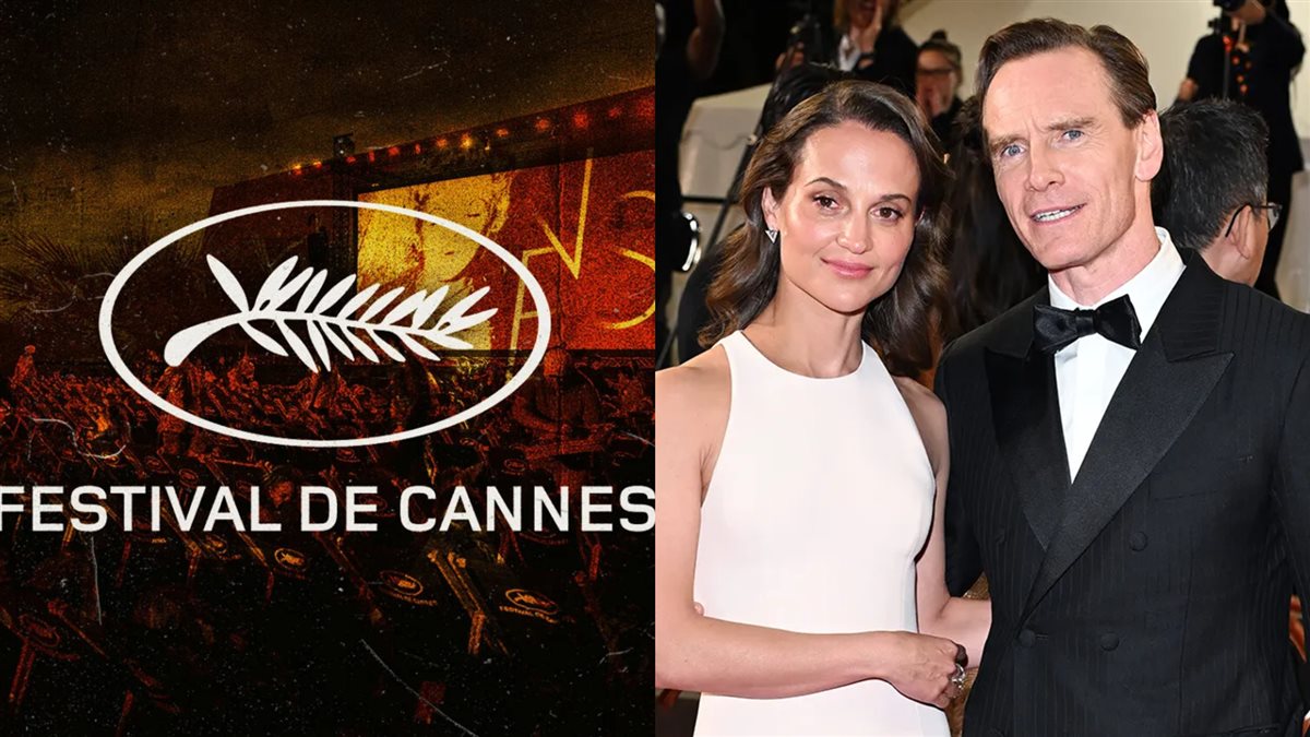 مايكل فاسبندر وزوجته وبطلة فيلمه الجديد Hope الممثلة إليسيا فيكاندير في مهرجان كان السينمائي 2026