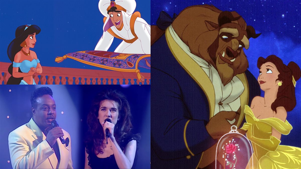 بيبو برايسون و سيلين ديون ومشاهد من أفلام Disney الذين قامو بغناء أغانيها
