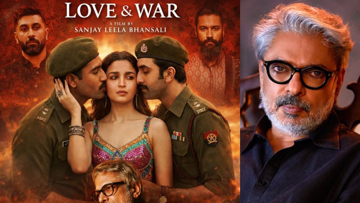 المخرج سانجاي ليلا بهنسالي وصورة أفيش فيلمه الجديد Love & War