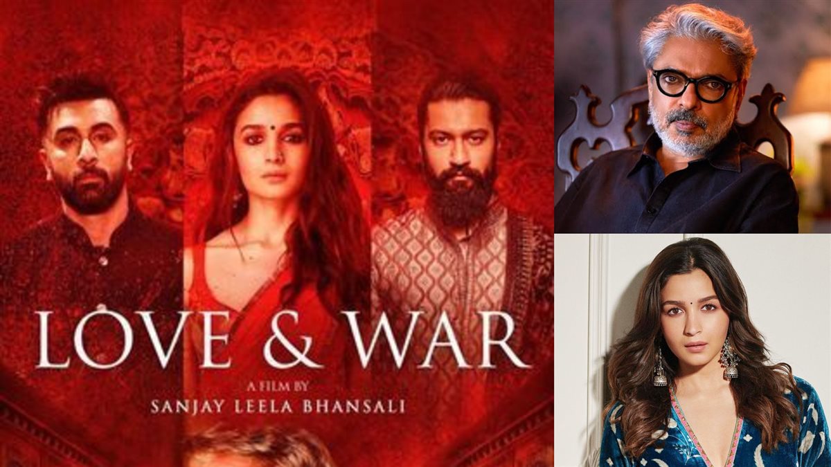 سانجاي ليلا بهنسالي و عليا بهات وصورة أفيش فيلمهم Love & War