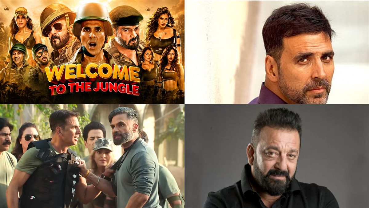 أكشاي كومار و سانجاي دوت ومشاهد من الفيلم الجديد Welcome to the Jungle