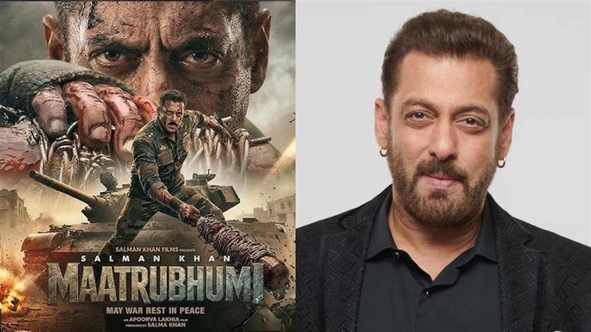 سلمان خان وصورته على أفيش فيلمه الجديد Maatrubhumi