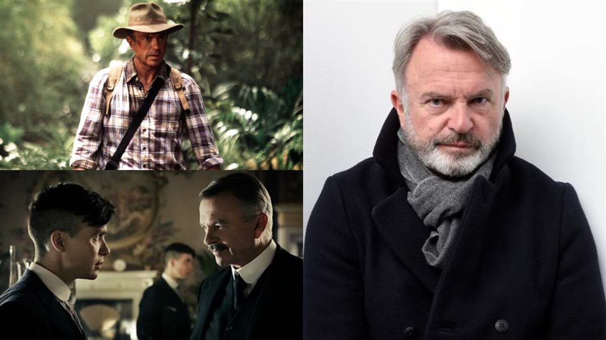 سام نيل وصورته في فيلم Jurassic Park ومسلسل Peaky Blinders