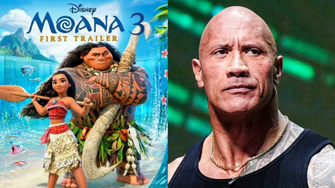 دوين جونسون وصورة أفيش فيلم الرسوم المتحركة الجديد 3 Moana