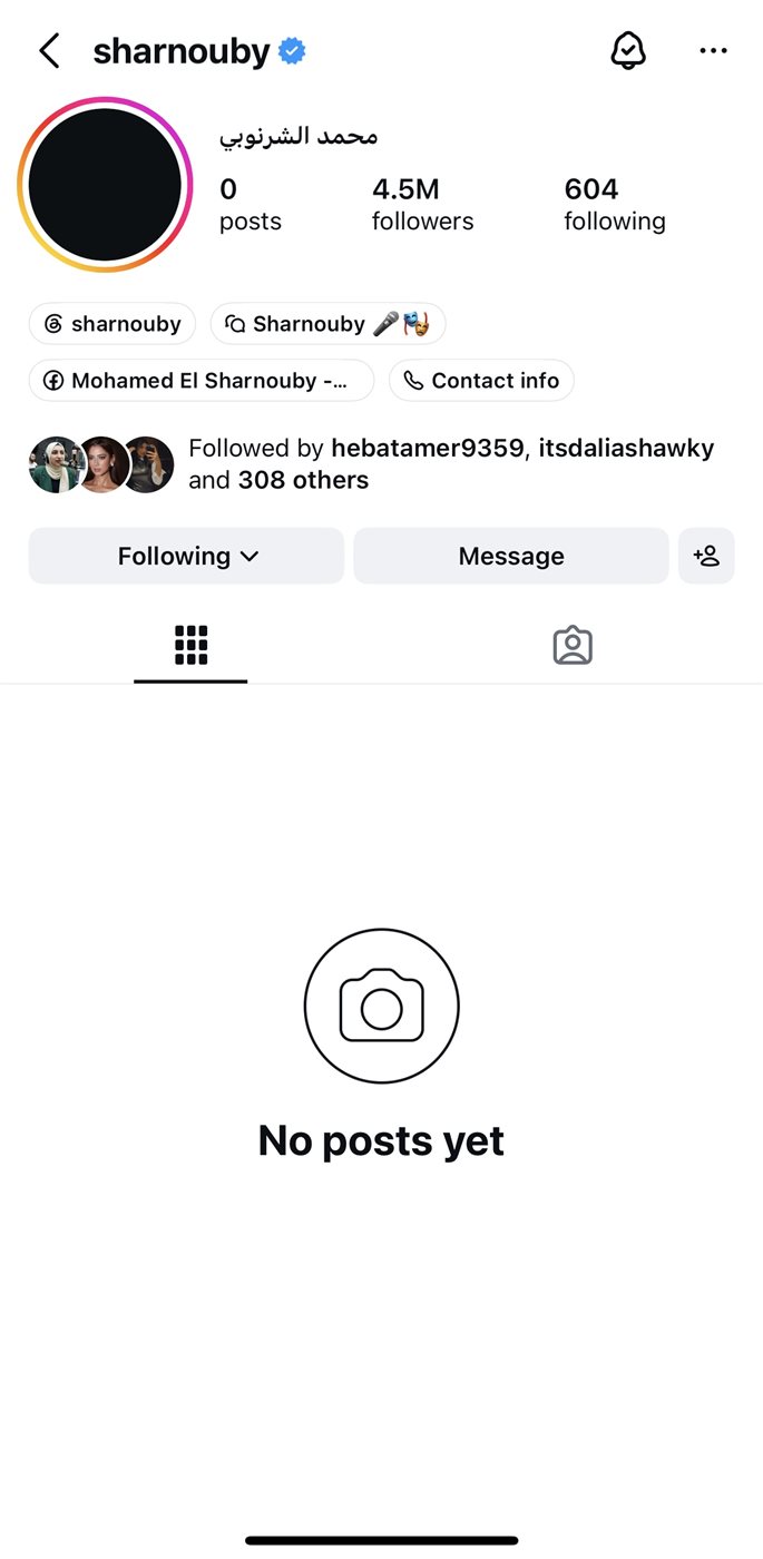 محمد الشرنوبي يثير الجدل بحذف جميع منشوراته على إنستجرام.. هل يستعد لعودة فنية مختلفة؟