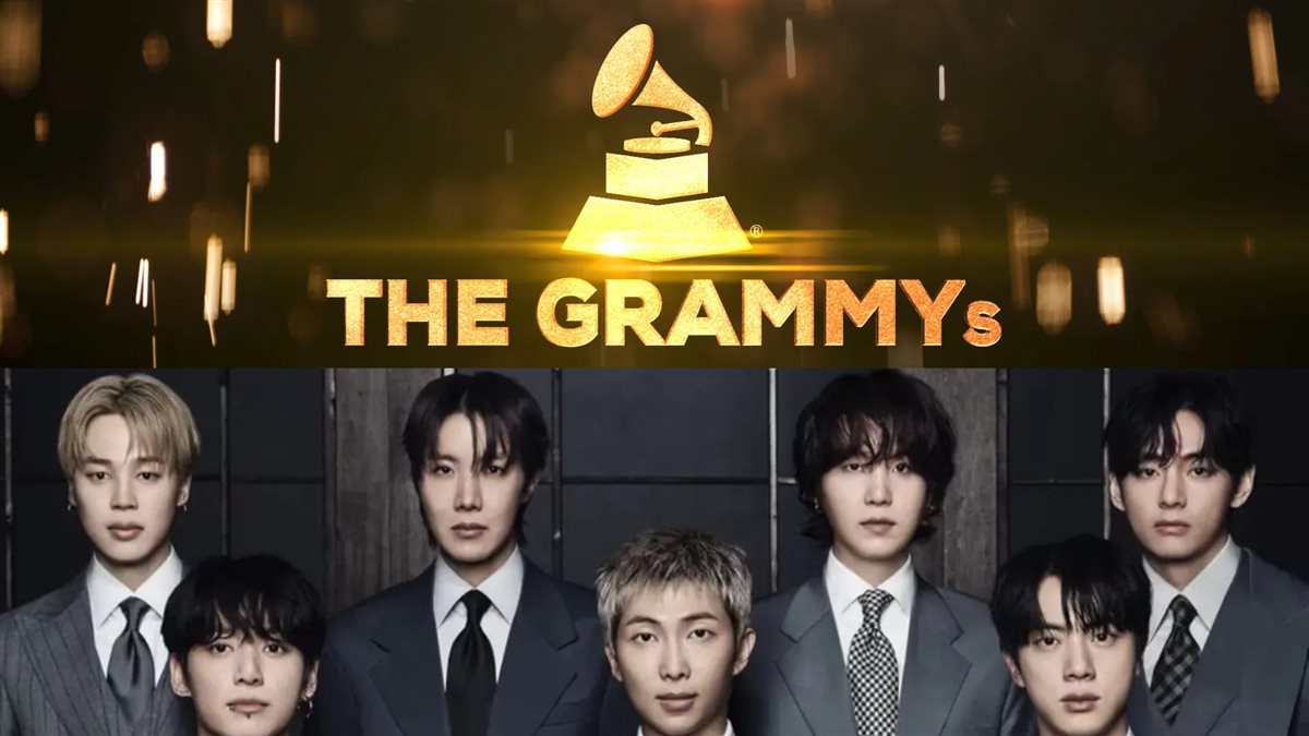فرقة الغناء الكورية الجنوبية BTS وشعار حفل توزع جوائز جرامي