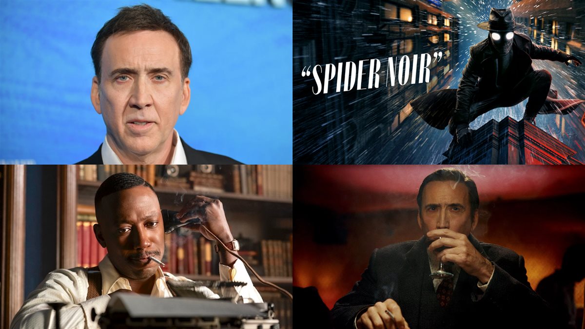 نيكولاس كيج ومشاهد من مسلسله Spider Noir