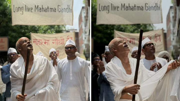 الصور الأولى لـ منوج باجباي بشخصية مهاتما غاندي في فيلمه الجديد Gandhi and My Mother