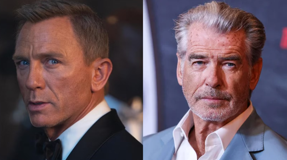 بيرس بروسنان و دانيال كريج الأبطال السابقين لسلسلة أفلام James Bond
