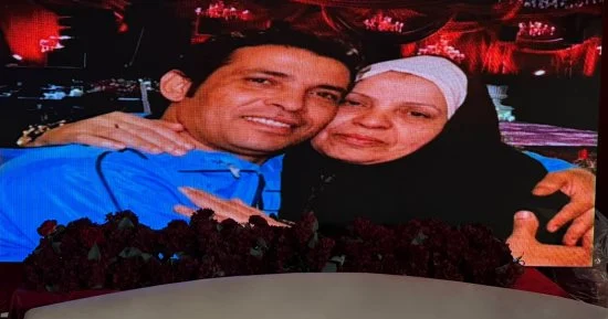 صورة والدة سعد الصغير تزين حفل زفاف نجله