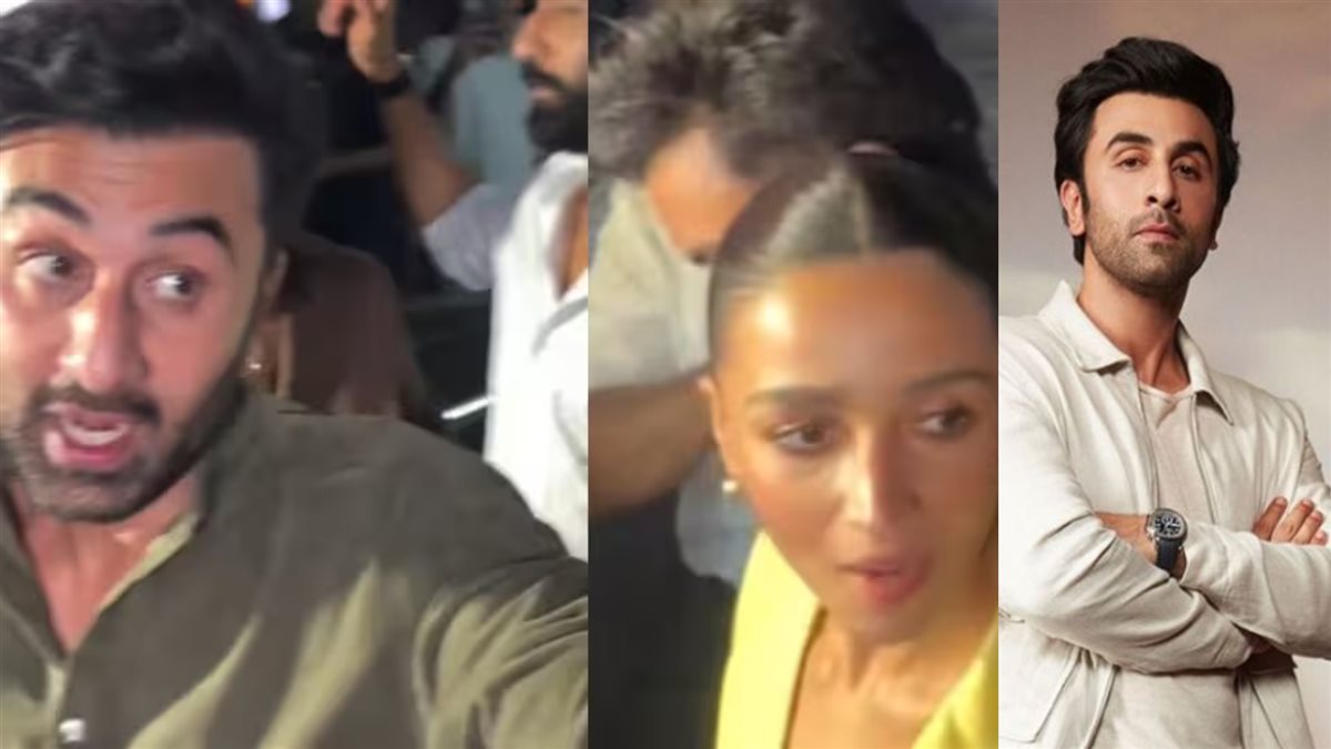 رانبير كابور وصورته بعد تصرفه مع المصور