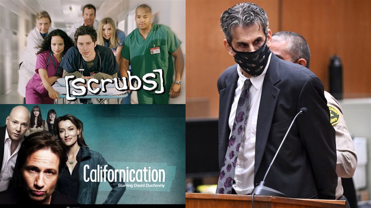 اريك واينبرج مؤلف ومنتج مسلسلات Scrubs و Californication في جلسة محاكمته