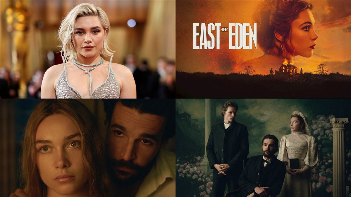 فلورانس بيو ومشاهد وأفيش مسلسلها الجديد East of Eden