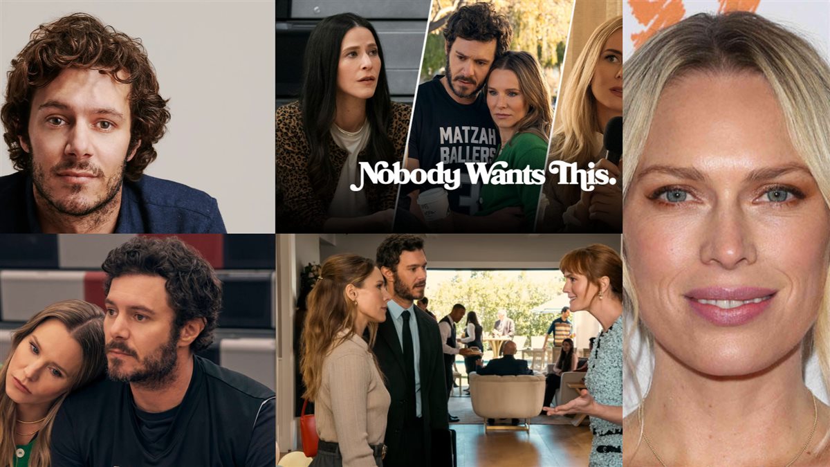 إيرين فوستر مخرجة مسلسل Nobody Wants This وبطله آدم برودي ومشاهد من المسلسل