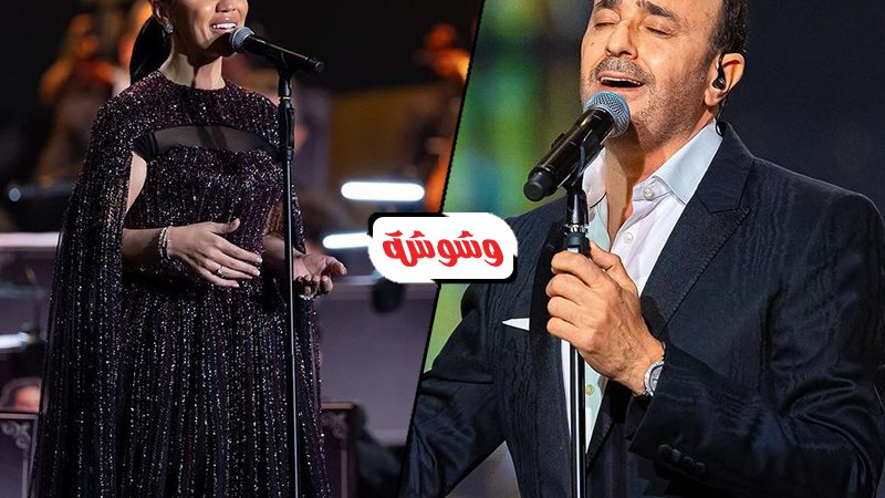 صابر الرباعى ومى