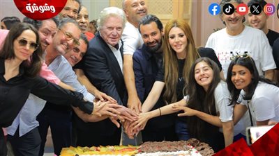 حسين فهمى وأحمد حاتم يدخلال 