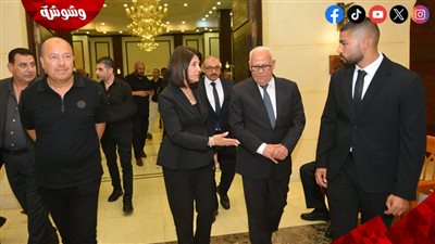 وزراء وشخصيات عامة فى عزاء الخبير السياحى عنان الجلالى