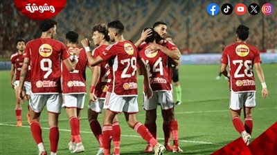 الأهلي يتقدم على الداخلية بثنائية وسام أبو علي في الشوط الأول