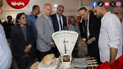 محافظ القاهرة يؤكد على استمرار تكثيف أعمال الرقابة على المخابز 