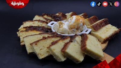 طريقة عمل كيكة الموز بالكراميل 