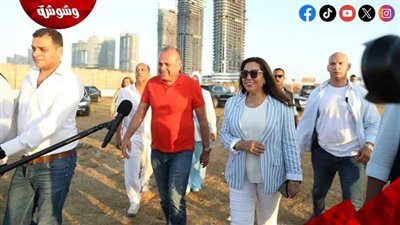 وزيرة التنمية المحلية وعمرو الفقي يتفقدان التشغيل التجريبي لمعرض المشروع القومي لتنمية الأسرة بالعلمين 