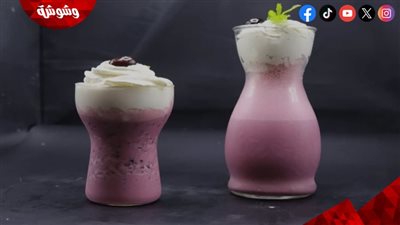 طريقة عمل ميلك شيك الكريز 