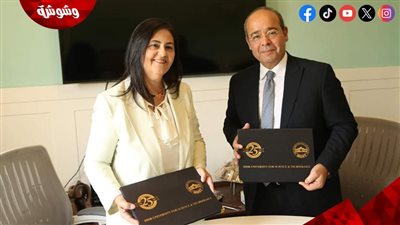 عميد إعلام جامعة مصر توقع بروتوكول تعاون مع عبد اللطيف المناوى للتدريب الإعلامى