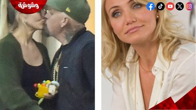           بالصور.. كاميرون دياز تتبادل القبلات مع بينچي مادن! 