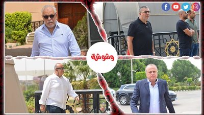 علاء الكحكى وعمرو الفقى وأشرف زكى والليثى يشيعون جثمان والد طارق الجناينى