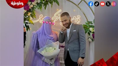 عروسته منتقبة.. مطرب مهرجانات معتزل يثير الجدل بصور خطوبته