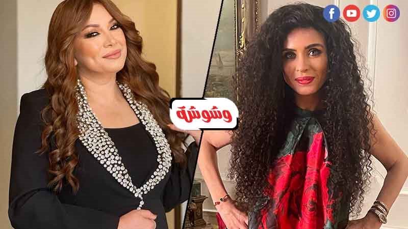 الفنانة دينا والفنانة