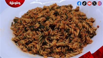 طريقة عمل المكرونة بالسبانخ