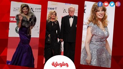 أناقة هالة سرحان ورومانسية حسين فهمي.. اللقطات الأولى من افتتاح القاهرة السينمائي