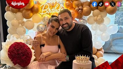درة تحتفل بعيد ميلادها برفقة زوجها 