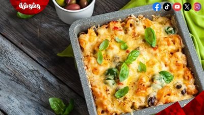 طريقة عمل صينية المكرونة بالخضار