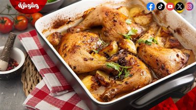 طريقة عمل صينية البطاطس بالدجاج