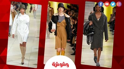 جيجي حديد نجمة عرض Miu Miu في أسبوع الموضة الباريسي‎