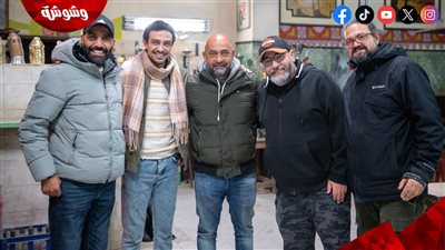أحمد الجندي يزور لوكيشن مسلسل 