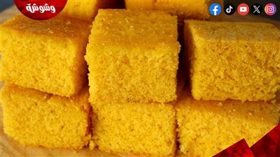 طريقة عمل بسيسة بدقيق الذرة 