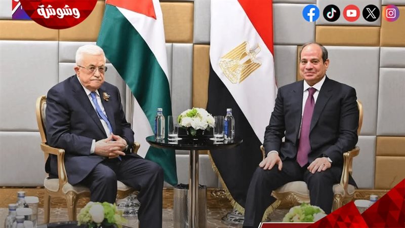 السيسي ونظيره الفلسطيني