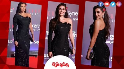 بالأسود.. ياسمين صبري تستعرض رشاقتها في العرض الخاص لفيلم 