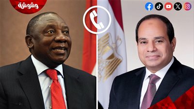 السيسي يبحث مع رئيس جنوب أفريقيا تعزيز العلاقات الثنائية والقضايا المشتركة