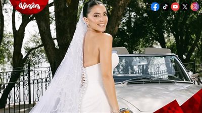 ستيفاني عطالله تحتفل بزفافها بإطلالة أنيقة